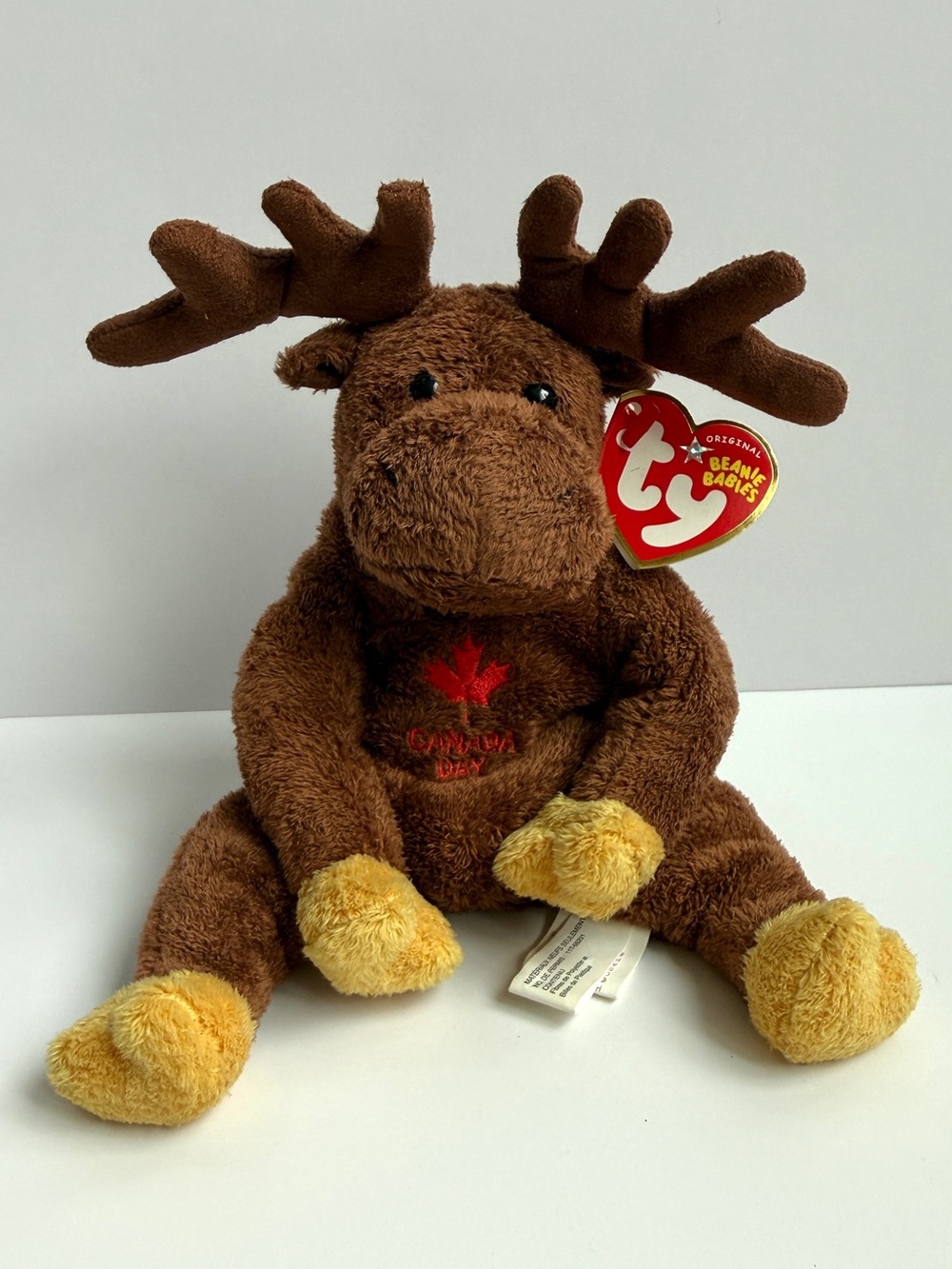 Ty Beanie Baby “Villager” Moose Canada Day Exclusive 2005